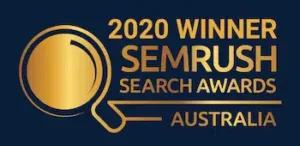 SEMrush Search Awards 2020 winner